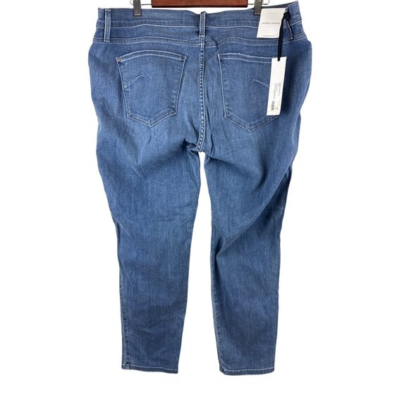 James Jeans Women's Leggy Ankle Curvy Flutter Denim Blue Plus Size 20 NEW USA - Picture 4 of 10